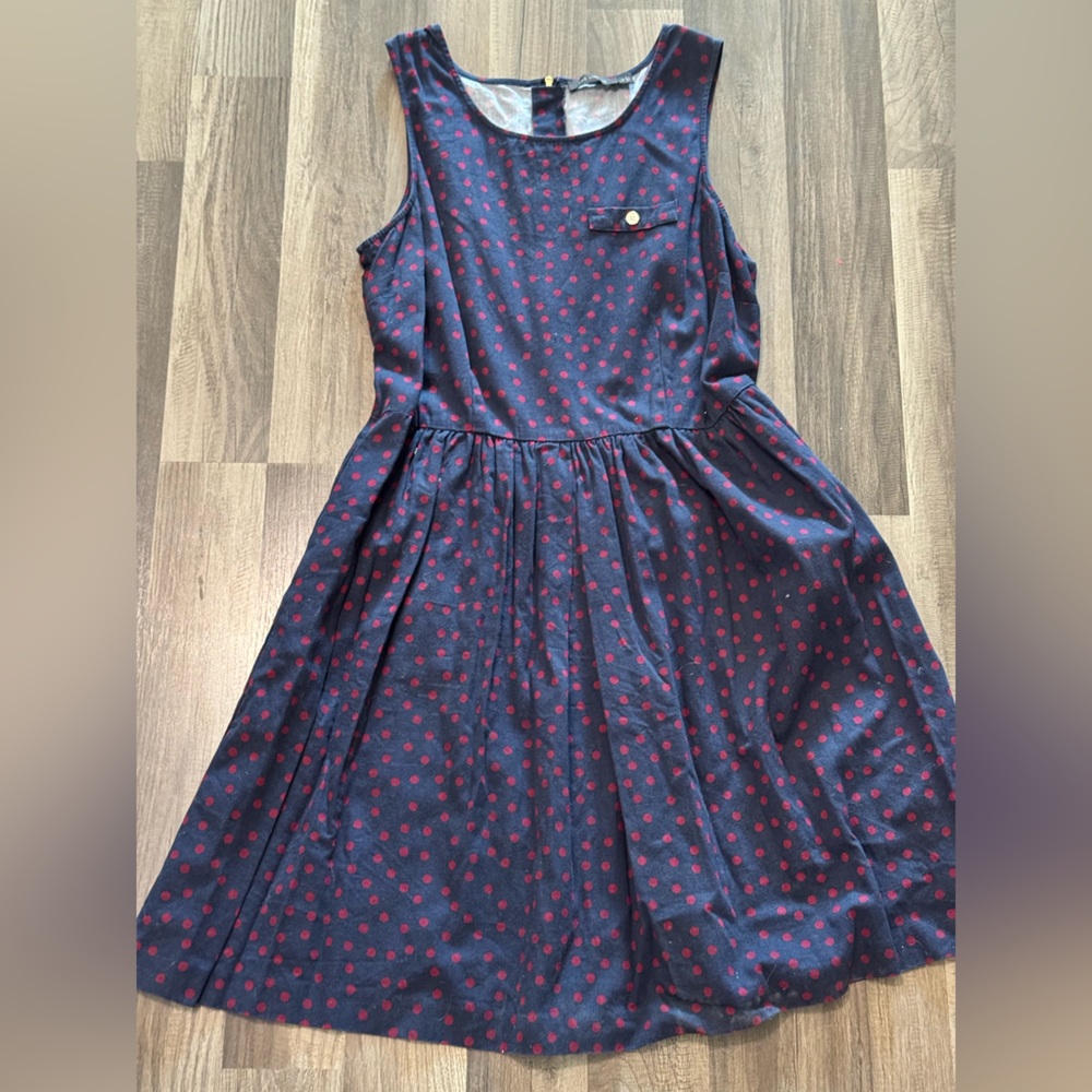 The Limited Blue and Red Embellished Sundress